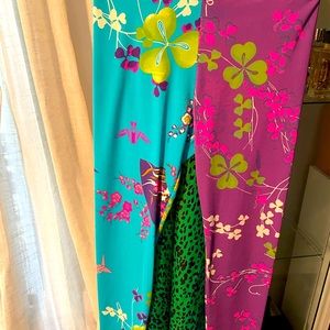 Two tone leggings by Versace & H&M collaboration